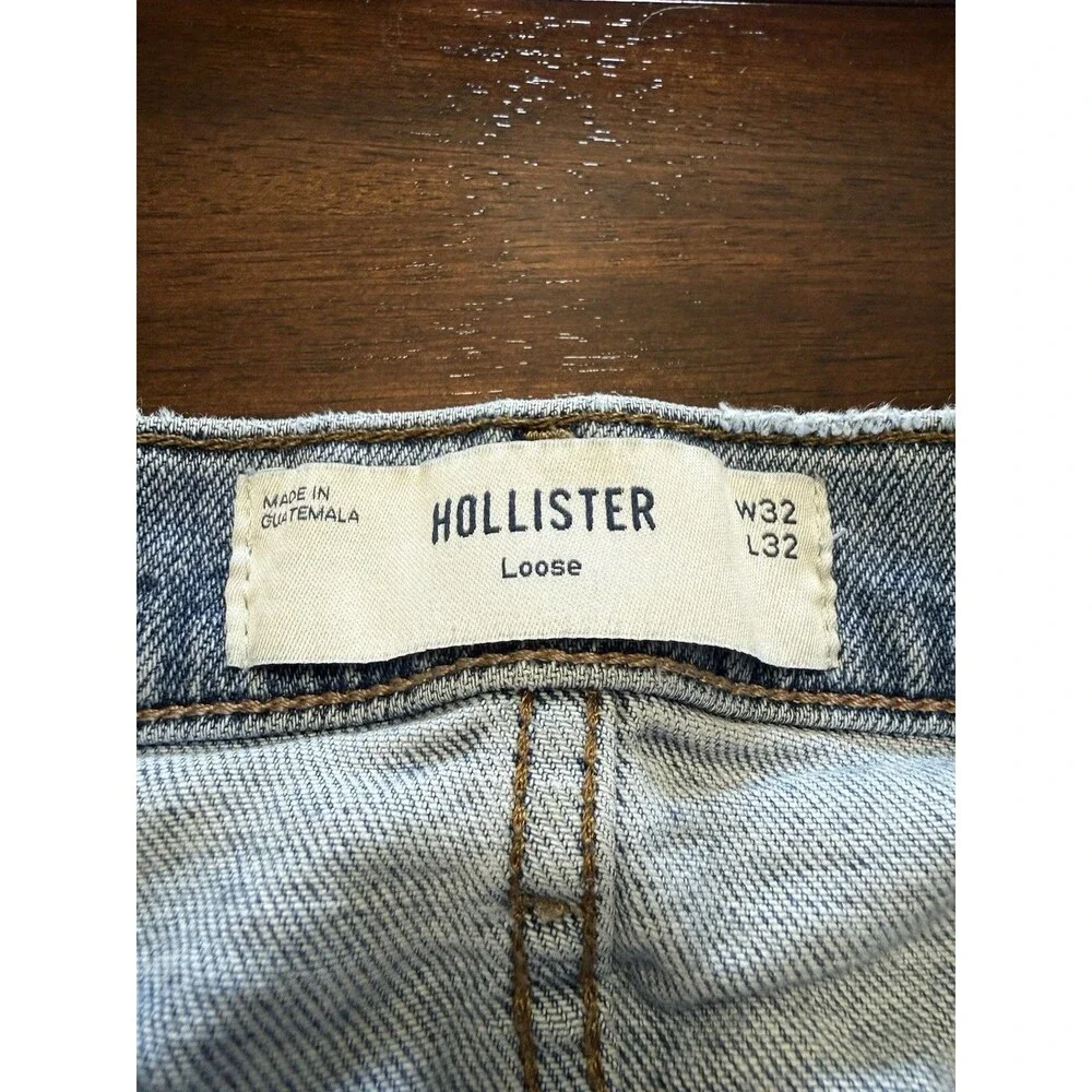 Abercrombie & Fitch 90s Loose Carpenter Double Knee Jeans Light Wash Men’s 33x30